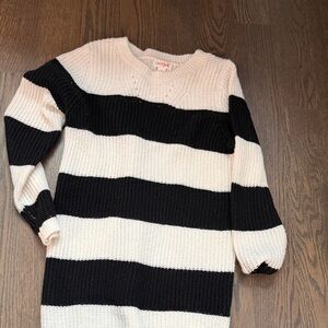 Cat & Jack Black and White Striped Dress